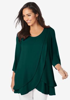 Double-Layer High-Low Tunic