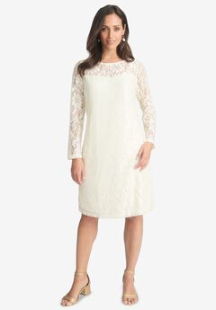 Stretch Lace Shift Dress