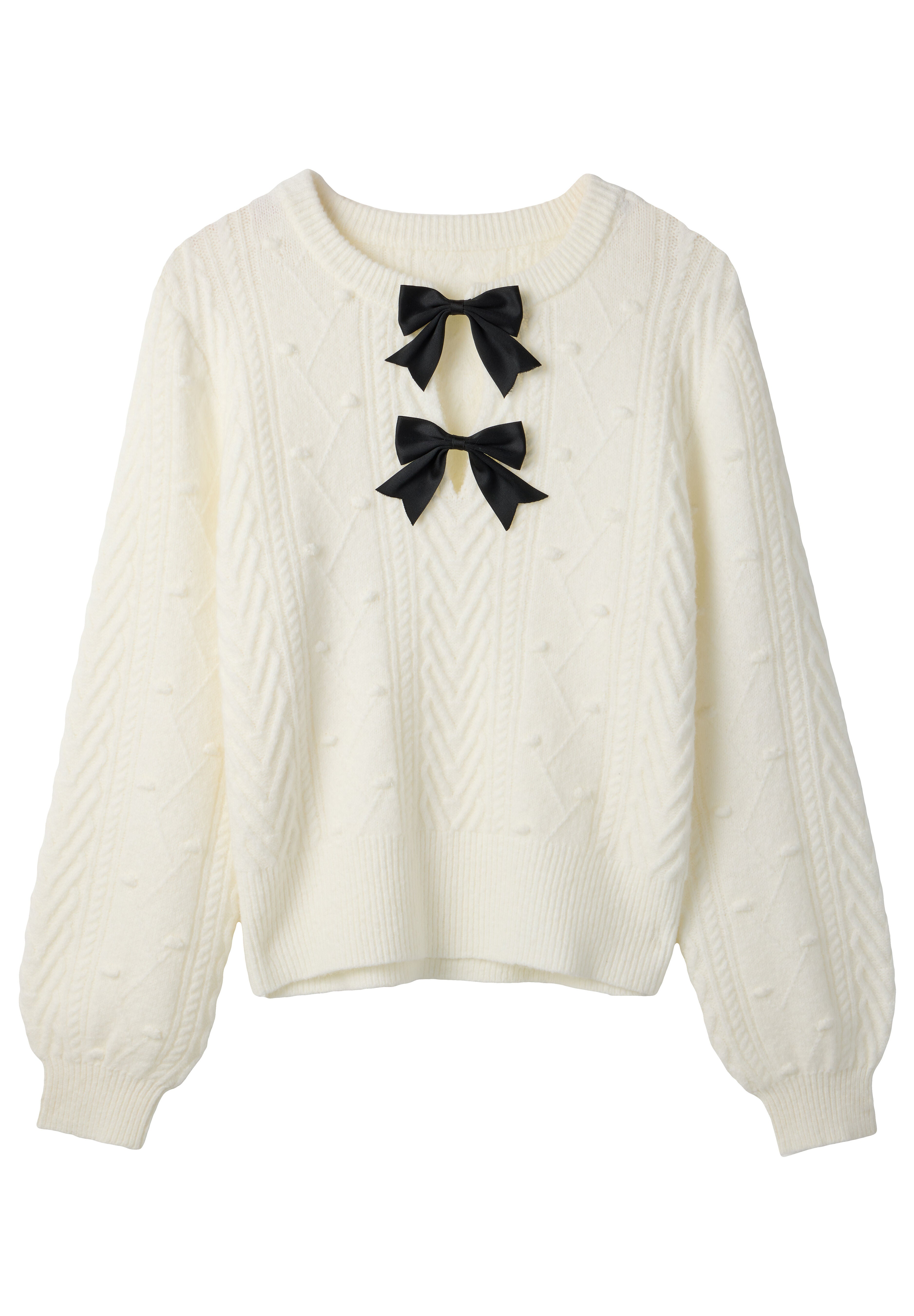 Holiday Cable Sweater, IVORY, alternate image number 4