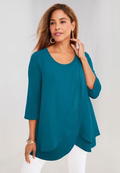 Double-Layer High-Low Tunic