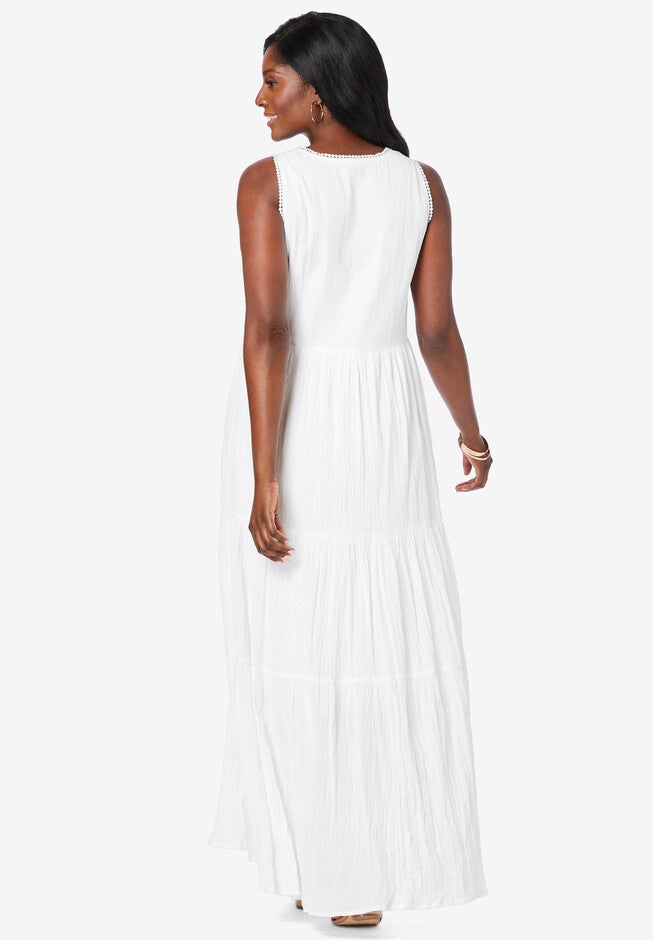 Tiered Maxi Dress, , on-hover image number 1