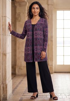 Everyday Stretch Knit Open Front Cardigan