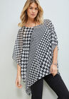 Caftan Top, BLACK BIAS HOUNDSTOOTH, hi-res image number null