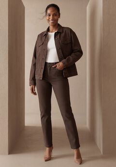 Classic Cotton Denim Straight-Leg Jean