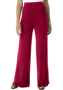 Plus Size Wide Leg High Waist Pants