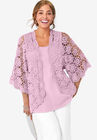 Crochet Cardigan, PINK, hi-res image number null