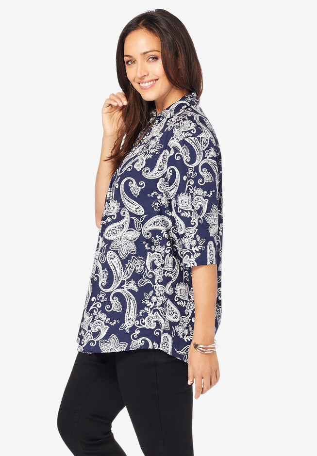 A-Line Poplin Shirt, , alternate image number null