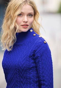 Turtleneck Cable Sweater