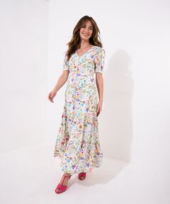 Plus Size Floral Dresses With Sleeves