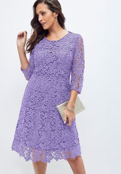 Lace Fit & Flare Dress