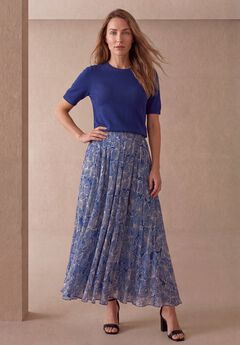 Flowing Crinkled Maxi Skirt