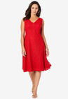 Lace Dress, VIVID RED, hi-res image number 0