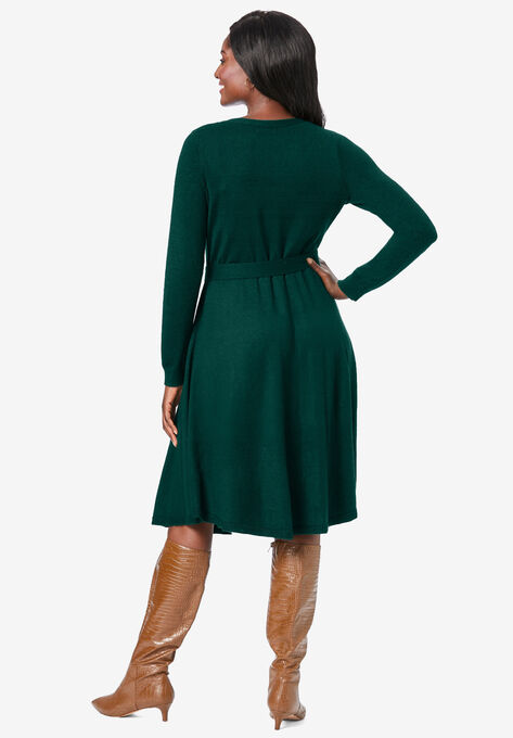 Long Sleeve Sweater Dress, , on-hover image number null