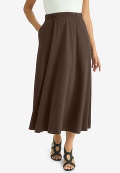 Plus Size Grey Skirts