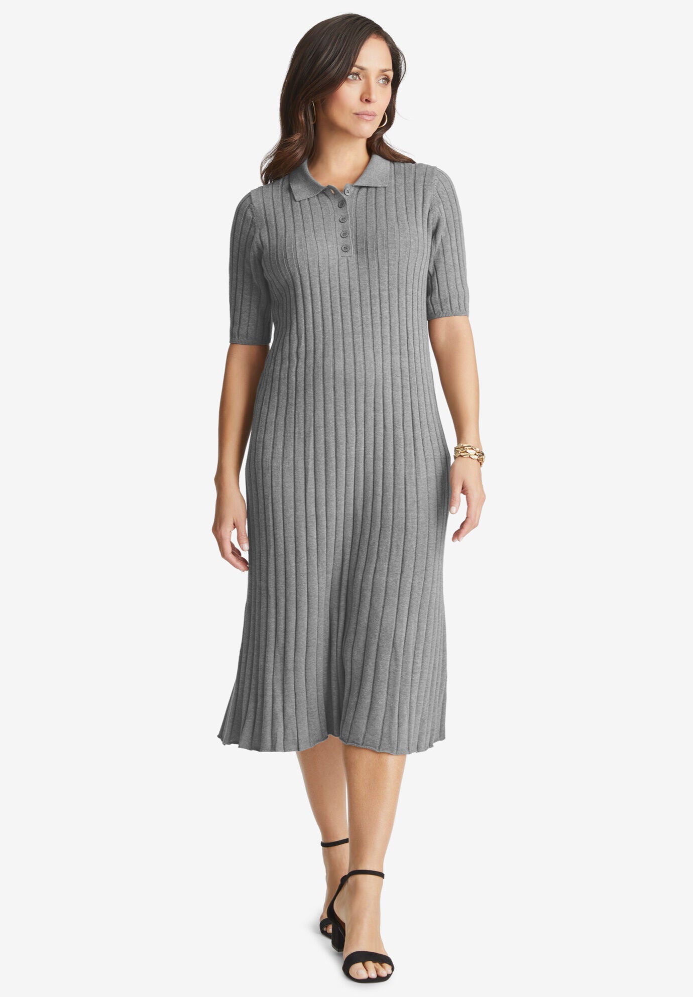 Henly Rib Dress Black