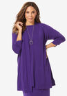 Shawl Collar Topper, MIDNIGHT VIOLET, hi-res image number null