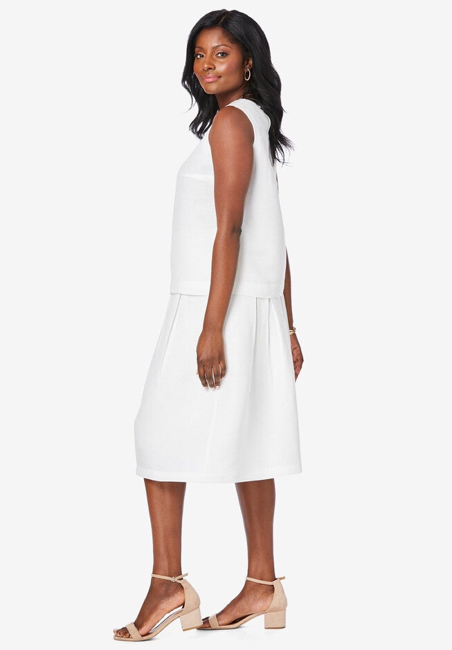 Linen Skirt Set, , alternate image number null