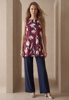 Stretch Knit Tunic Tank
