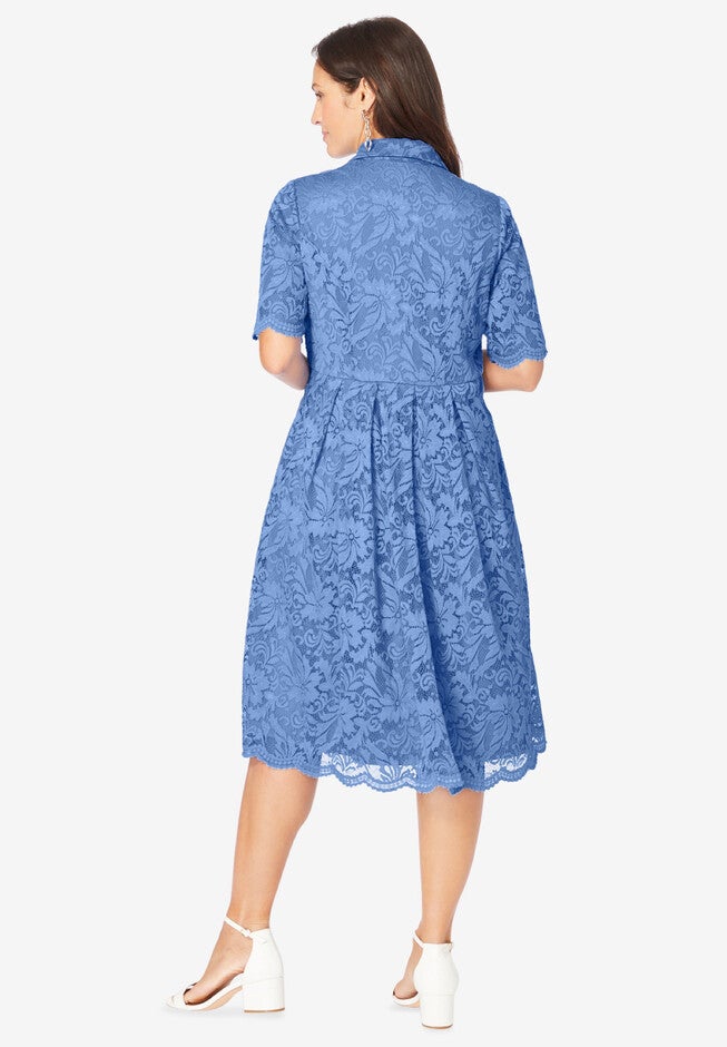 Lace Shirtdress, , on-hover image number null
