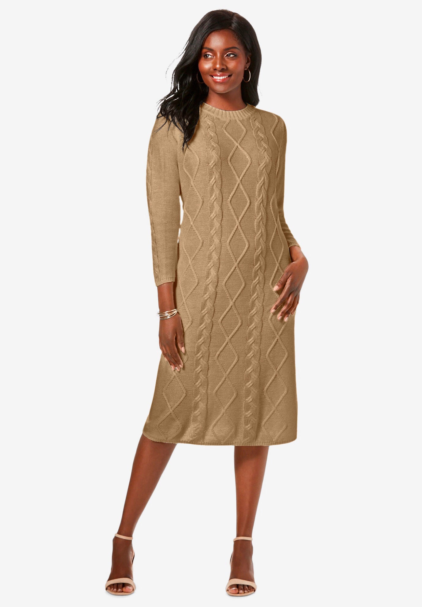 Cable Sweater Dress