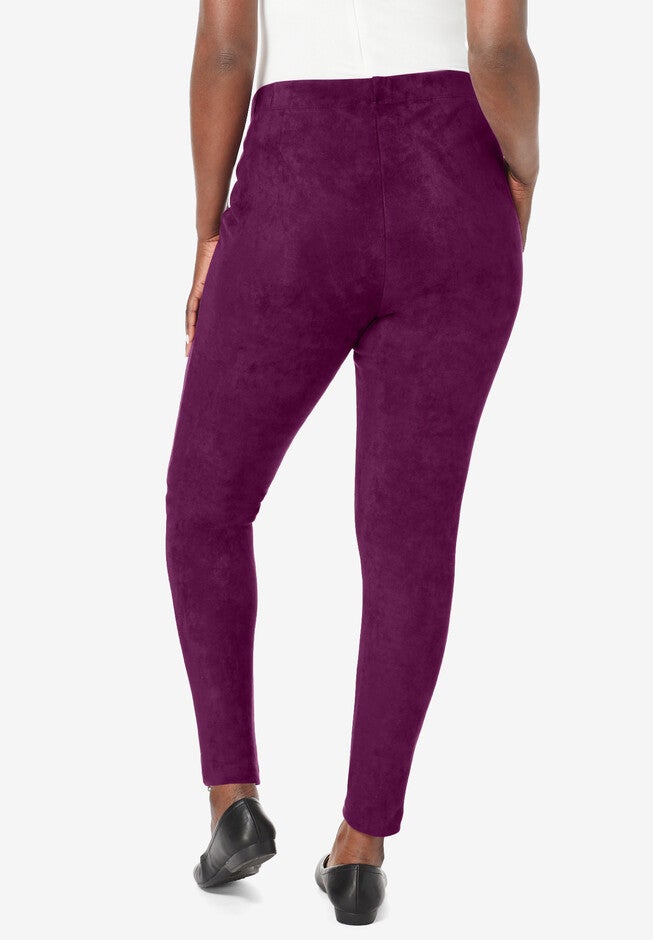 Faux Suede Leggings, , on-hover image number 1
