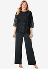 Popover Lace Jumpsuit, BLACK, hi-res image number null