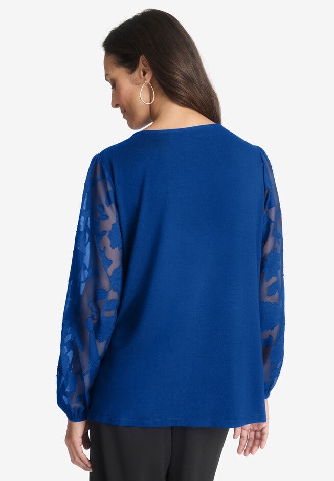 Mixed Media Top, , on-hover image number null