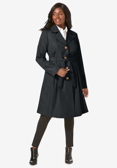 Pleated Trench Coat