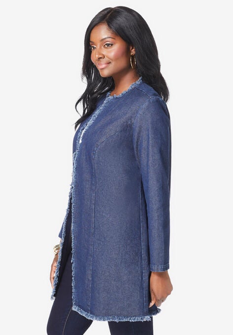 Fringe Trim Jacket, , alternate image number null