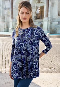 Stretch Knit Swing Tunic