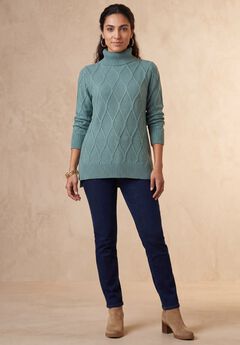 Cable Turtleneck Sweater