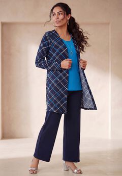 Everyday Stretch Knit Open Front Cardigan