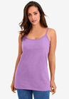 Cami Top with Adjustable Straps, BRIGHT VIOLET, hi-res image number null