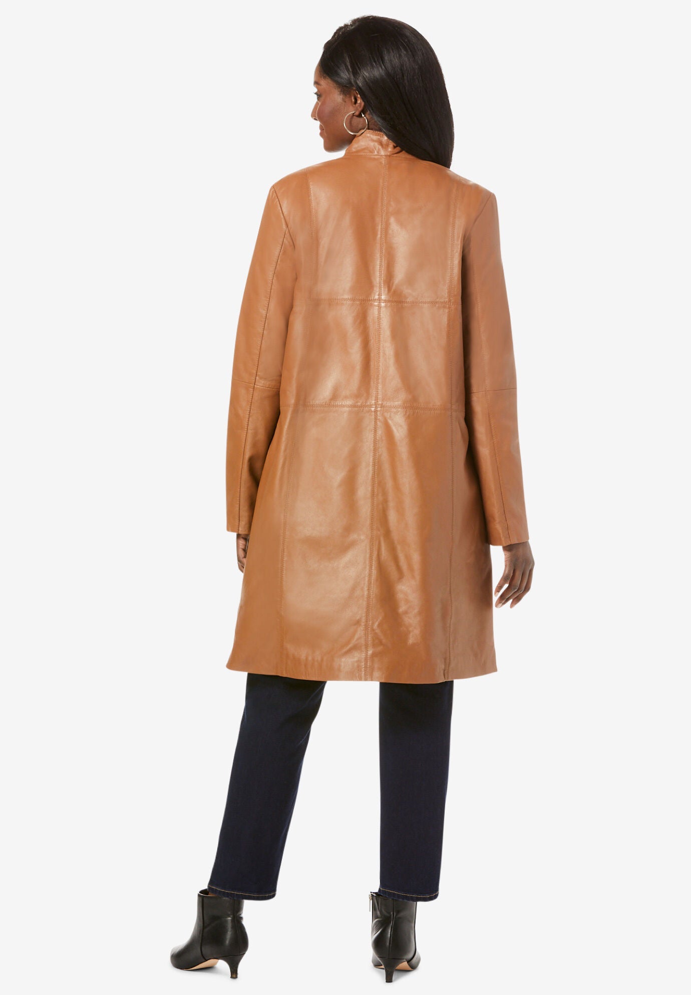 Leather swing coats sale clearance