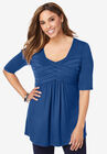 Pleated Tunic, TWILIGHT BLUE, hi-res image number null