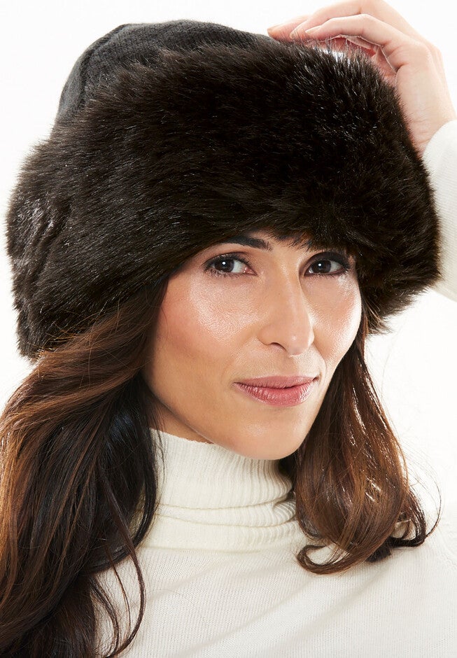 Faux Fur Hat, , alternate image number 3