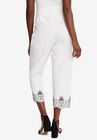 Stretch Poplin Classic Cropped Straight Leg Pant, , on-hover image number null