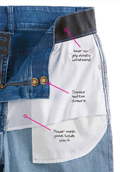 Tummy-Control Skinny Jeans, , alternate image number null