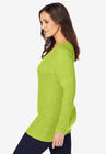 V-Neck Ribbed Sweater, , alternate image number null
