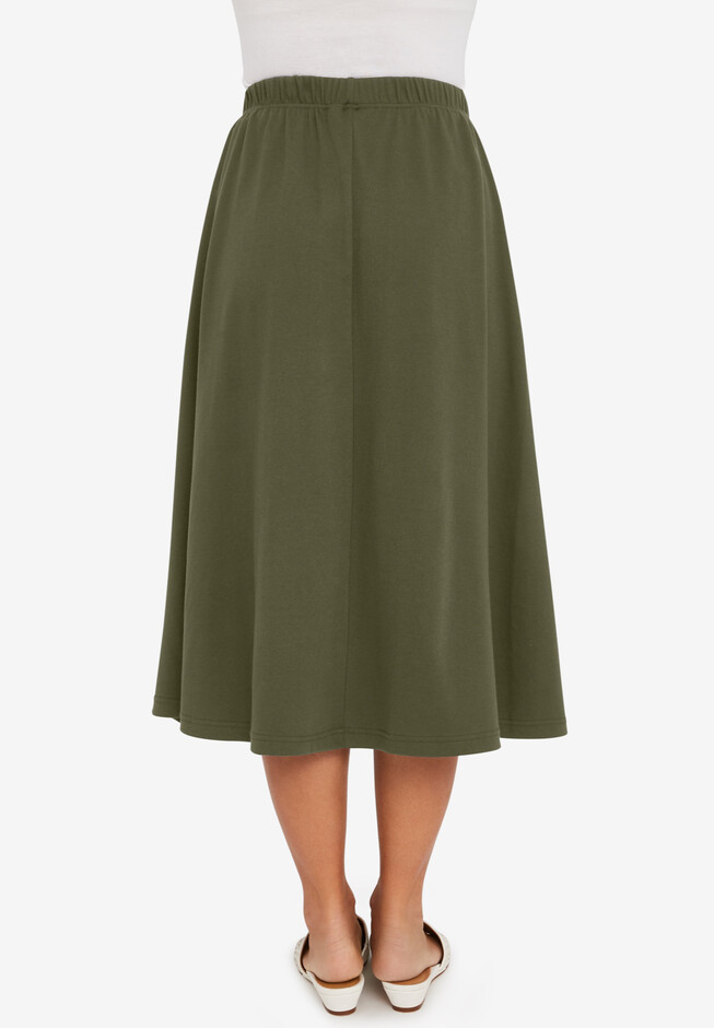 Soft Ease Midi Skirt