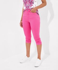 Stretch Denim Capri Pant