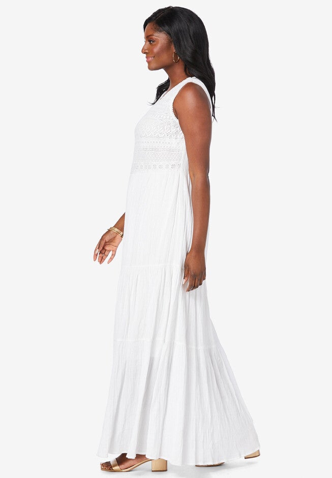 Tiered Maxi Dress, , alternate image number 2