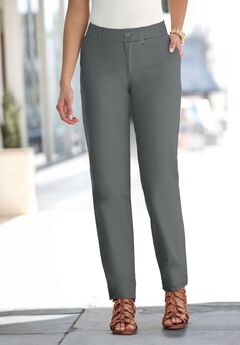 Stretch Cotton Chino Straight-Leg Pant