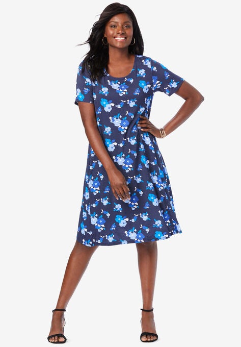 A-Line Jersey Dress, , hi-res image number null