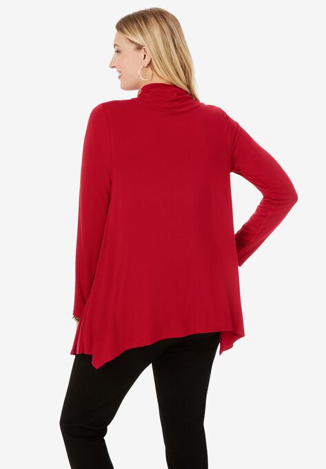 Turtleneck Sharktail Tunic, , on-hover image number null