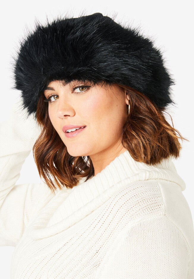 Faux Fur Hat, , alternate image number 2