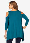 Cold Shoulder Hanky Hem Tunic, , on-hover image number null