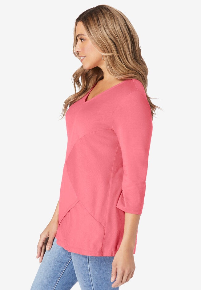 Layered Knit Top, , alternate image number 2