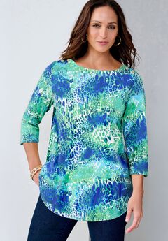 Plus Size Brown Tunic Tops