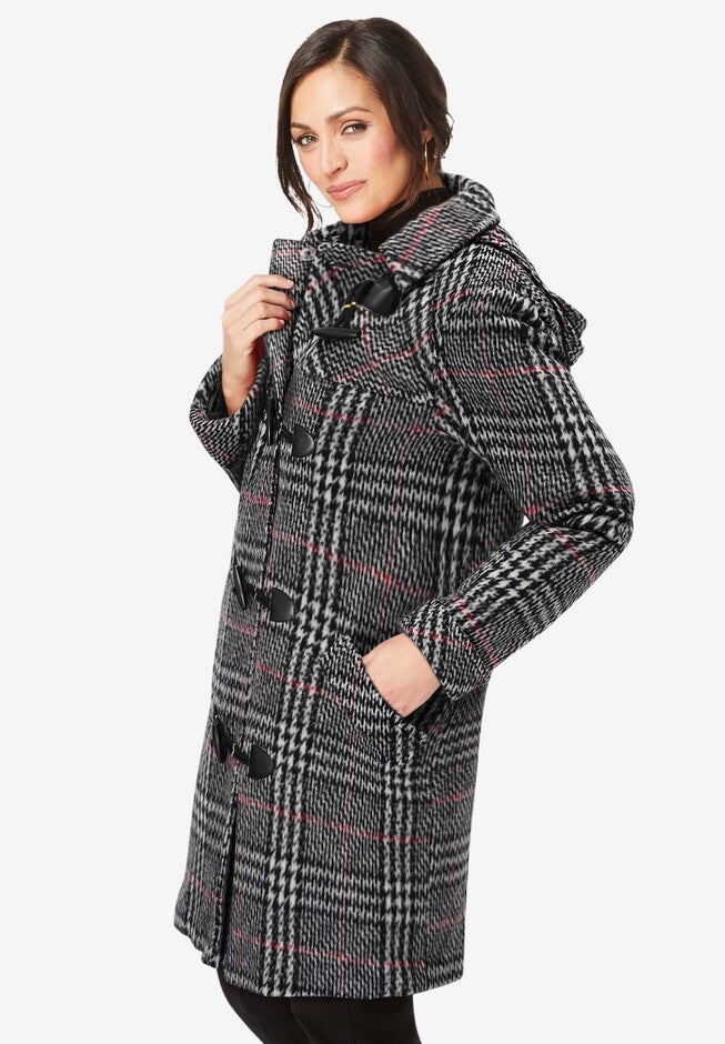 Hooded Toggle Wool Coat, , alternate image number null